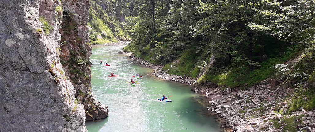 Der PCK im Wildwasser der österreichischen Achen